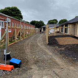 Before shot of 35 metre driveway to be done in exposed agg