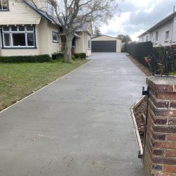 Concrete driveway - Still with the boxing to be removed the client was very happy with end result