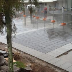 Commercial paving area, two tone colours 2