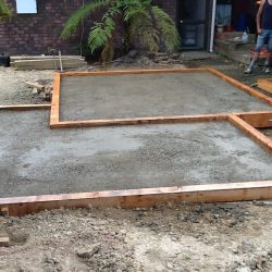 Compacted base course for pavers
