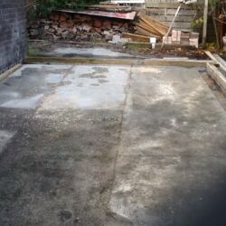 Boxed out pad before concrete